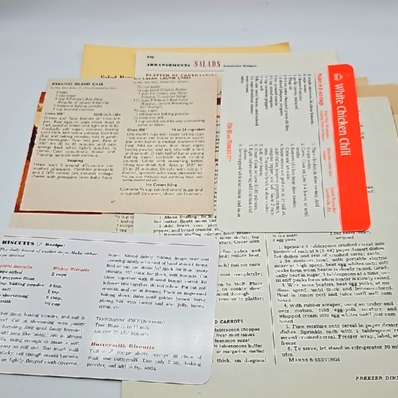 18 Vintage Cookbook Recipe Pages for Home Kitchen - Picture 3 of 8